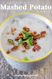 Easy Slow Cooker Leftover Mashed Potato Soup This Is The Perfect Recipe To Use Up Al Mashed Potato Soup Leftover Mashed Potatoes Soup Leftover Mashed Potatoes