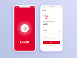 Durarhr Login Screen Mobile App Design Mobile App Design Android Ios App Design