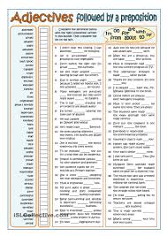 Adjectives Followed By Prepositions Part 1 English Adjectives English Prepositions Adjectives