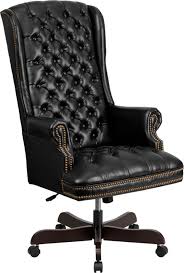 Flash Furniture Ci 360 Bk Gg High Back Traditional Tufted Black Leather Executive Swivel Office Chair Swivel Office Chair Black Office Chair Executive Office Chairs