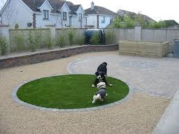 Low Maintenance Dog Friendly Landscaping I Would Do Two Areas Probably One For Potties One Dog Friendly Backyard Yard Ideas Backyard Pet Friendly Backyard