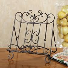 Cristiano Cookbook Stand Antique Mahogany Artes Em Ferro Suporte Para Mangueira Lustres