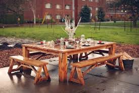 31 Alluring Picnic Table Ideas Rustic Garden Furniture Rustic Patio Furniture Rustic Patio