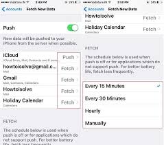 Change Iphone Mail App Fetch Time For New Mail Data Data App Iphone