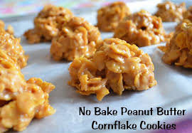 No Bake Peanut Butter Cornflake Cookies One Punky Mama Peanut Butter Cornflake Cookies Recipes Cornflake Cookies