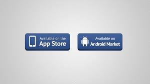 Chunky App Store Buttons Android App Apple Blue Buttons Free Ios Psd Resource Store Andriod Apps App Android Apps