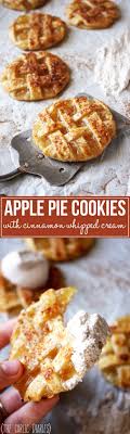 Apple Pie Cookies With Cinnamon Whipped Cream Recipe Apple Pie Cookies Apple Recipes Recipes