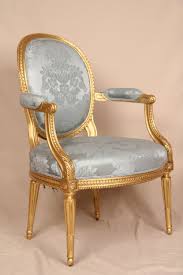 Fine Early 19th Century Gilded French Louis Xvi Antique Fauteuil Arm Chair For Sale Antiques Com French Furniture Design Classic Chair Design Classic Chair
