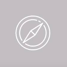 Ios14 Aesthetic Grey Compass App Icon App Icon App Store Icon Ios App Icon