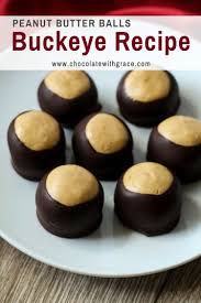 A Traditional Buckeye Recipe Also Known As Peanut Butter Balls Are The Candy Of Ohio State An Easy Gl Buckeyes Recipe Peanut Butter Balls Buckeye Recipe Easy