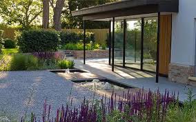 John Davies Landscape Created A Masterplan For A Two Property Cambridgeshire Project Modern Landscape Design Backyard Landscaping Designs Backyard Landscaping