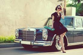 Ulyana Sergeenko Classy Cars Mercedes Benz Classic Mercedes