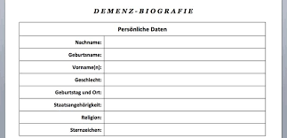 1 b) wie stellen sich diese bewohner eines mietshauses ihr traumhaus oder ihre traumwohnung vor? Vorlage Download Demenz Biografiebogen Word Biografie Demenz Vorlagen