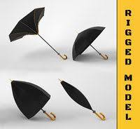Umbrella Rigged Model Umbrella Models For Sale 3d Model