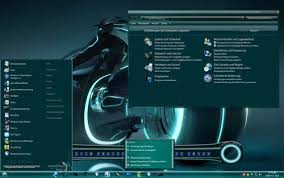 Tron Windows 7 Software For Desktop Themes Free Windows 7 Visual Styles Windowblinds Miscellaneous Themes Download Desktop Themes Theme Windows 7 Themes