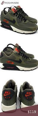 New Nike Air Max 90 Essential Olive Orange New Nike Air Max 90 Essential Olive Orange Men Size 6 5women Size 8 Aj1285 Nike Air Max 90 Nike Air Max New Nike Air