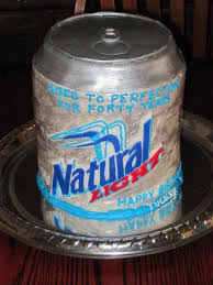 Natural Light Beer Can Birthday Cakes Beer Party Decorations Beer Party Light Beer