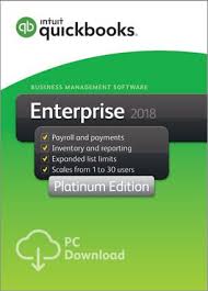 Intuit Quickbooks Enterprise Platinum Dektop Edition 2018 Accounting Software 10 User License Free Cheap Licens Quickbooks Enterprise Business Management