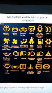 Ah The Dashboard Lights It All Makes Sense Now