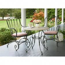 Black Wrought Iron Cafe Table And Chairs Furniture Outdoor Furniture Iron Wrought Iron Bistro Sets Patio Decor Metal Garden Table Outdoor Patio Decor