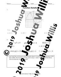 01 01 Function Notation Worksheet Notations Sat Math Worksheets