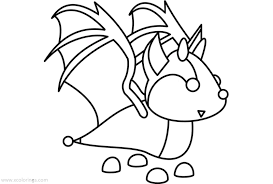 Roblox Adopt Me Coloring Pages Bat Dragon Pets Drawing Easy Animal Drawings Coloring Pages