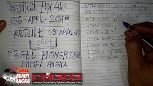 Bocoran Togel Hongkong Hari Ini 06 04 2019 Keluaran Malam Ini Prediksi D Video Malam