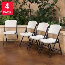 Lifetime Folding Chairs White Or Beige 4 Pack Folding Chair Chair Wayfair Living Room Chairs