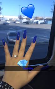 Almond royal blue acrylic nails | blue acrylic nails. Follow Melanin Munroe For More Blue Acrylic Nails Long Acrylic Nails Best Acrylic Nails