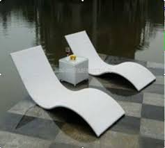 Metal Rattan Wicker Pool Lounge Chairs Outdoor Sun Lounge Chairs Aluminium Frame Chaise