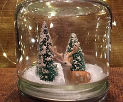 Jar Snow Globe Terrarium Noel