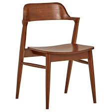 Amazon Com Rivet Mid Century Modern Low Back Dining Chair 30 H Walnut Kitchen Dining Room Low Back Dining Chairs Dining Chairs Modern Wood Dining Chair