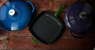 Unique cast iron skillet with a black and white enameled finish with a spattered / speckled design. Why I Choose Enameled Cast Iron Cookware Nourished Kitchen