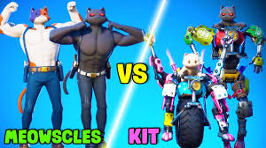 Get all the fortnite leaked skins, latest leaked weapons, new season challenges & leaked map details. Meowscles Vs Kit In Fortnite Dance Battle Chapter 2 Season 3 Youtube