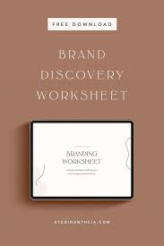 Need Help To Level Up Your Visuals And Maintain Brand Consistency This Free Brand Discovery Worksheet Will He Branding Your Business Branding Branding Process