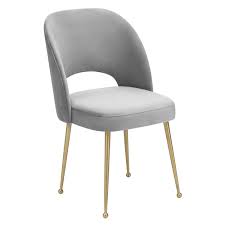 Olivia Dining Chair Light Grey In 2020 Velvet Dining Chairs Dining Chairs Midcentury Modern Dining Chairs