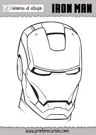 Iron Man Para Colorear