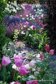 Pink Blue White Flower Garden Gorgeous Gardens Flower Garden Garden Inspiration