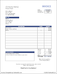Free Invoice Template For Excel Invoice Template Invoice Template Word Printable Invoice
