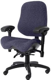 Bodybilt J2502 Blue Fabric High Back Thoracic Support Task Ergonomic Chair With Arms 22 Ergonomic Chair Blue Fabric High Back Office Chair