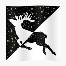 The outline collection of reindeer, sea calf, white bear, walrus, and fox. Arctic Reindeer Posters Redbubble