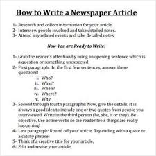 Write A Newspaper Article More Newspaper Article Template Article Writing News Articles For Kids