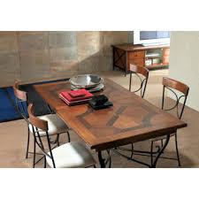 Vous trouverez le modèle qui correspond à votre intérieur. Table Rectangulaire Biarritz Plateau Merisier Noyer Pied Fer Forge M Alki