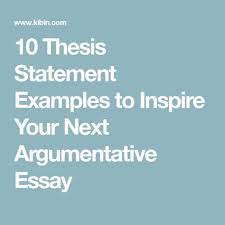 10 Thesis Statement Examples To Inspire Your Next Argumentative Essay Thesis Statement Examples Thesis Statement Argumentative Essay