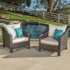 Wolfhurst Patio Chair With Cushion Lounge Chair Outdoor Backyard Seating Patio Chairs
