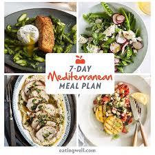 7 Day Mediterranean Diet Meal Plan Mediterranean Diet Meal Plan Mediterranean Diet Recipes Mediterranean Diet Plan