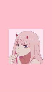 Zero Two Darling In The Franxx Aesthetic Lockscreen Wallpaper Pastel Pink Wallpaper Anime Cute Anime Wallpaper Anime Wallpaper