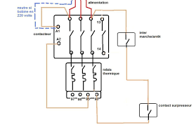 Schema Bouton Poussoir Marche Arret Bouton Poussoir Contacteur Electrique Contacteur