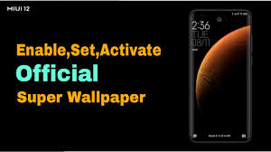 Miui 12 Official Super Wallpaper How To Enable Activate Set On Any Mi Xiaomi Redmi Android Mobile Youtube