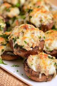 Sausage Stuffed Mushrooms These Stuffed Mushrooms Are Made With A Mixture Of Italian Sausage C Sausage Stuffed Mushrooms Stuffed Mushrooms Sausage Appetizers